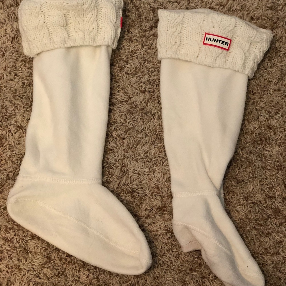 Hunter Dual Cable Knit Boot Socks for Tall Boots